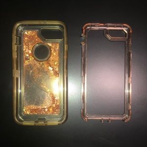 Rose Gold Protective Glitter iPhone 8 Plus Case
